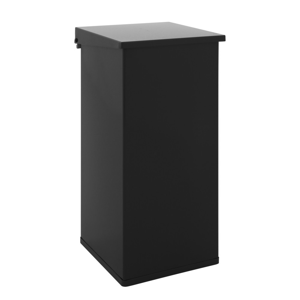 Product afbeelding: Afvalbak CARRO Lift met sluitmechanisme met demping, 110 liter, van aluminium, zwart
