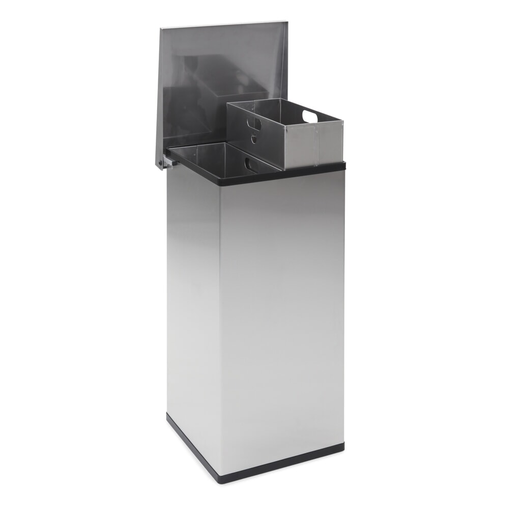 Productafbeelding nr. 5: Afvalbak CARRO Lift van roestvrij staal, 2x52 liter