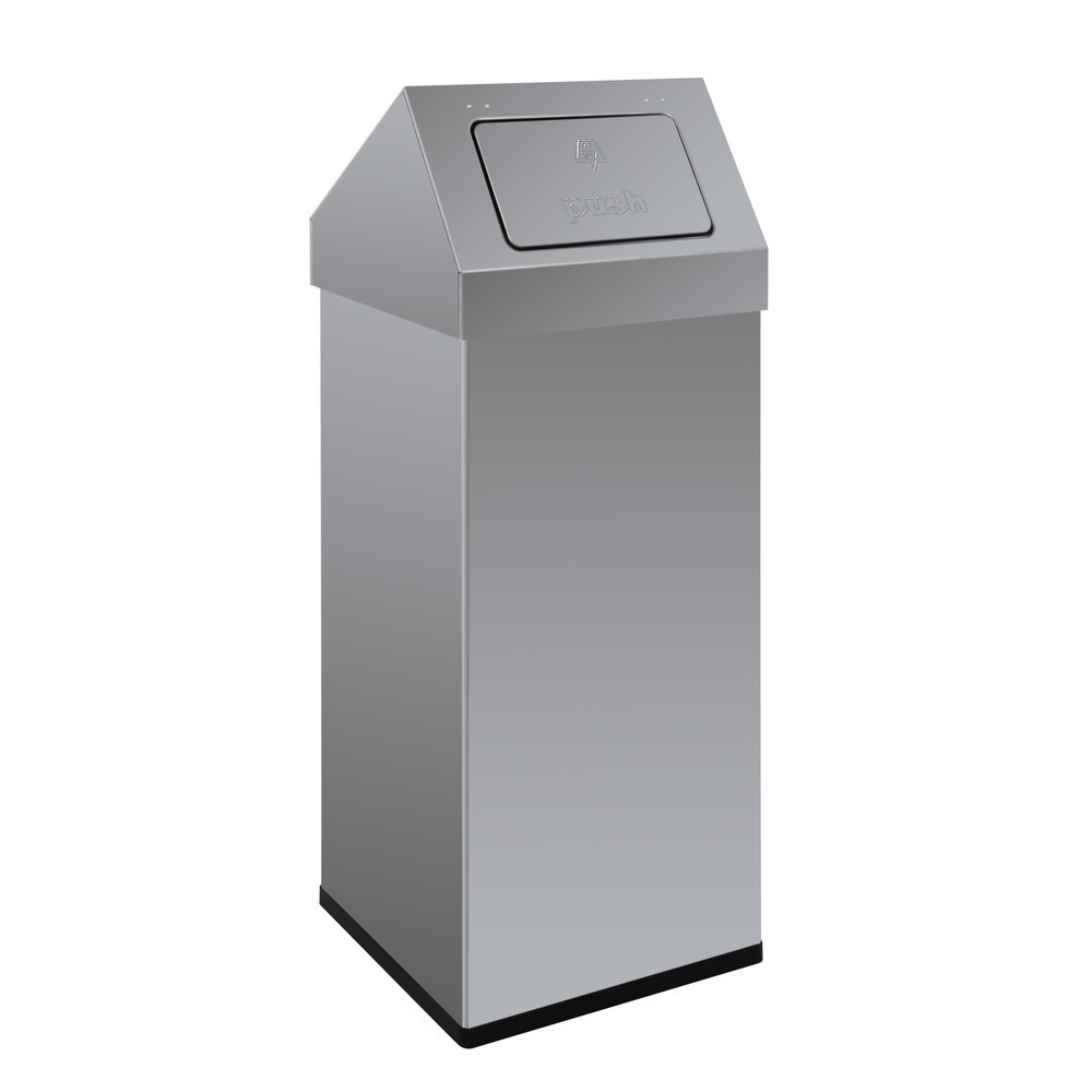 Product afbeelding: Afvalbak CARRO Push, 110 liter, van roestvrij staal