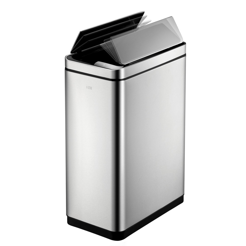 Productafbeelding nr. 4: Afvalbak EKO Deluxe Phantom Sensor, 45 liter, mat roestvrij staal