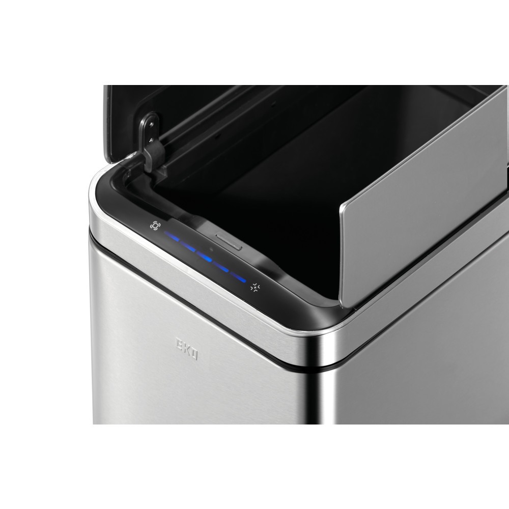 Productafbeelding nr. 7: Afvalbak EKO Deluxe Phantom Sensor, 45 liter, mat roestvrij staal