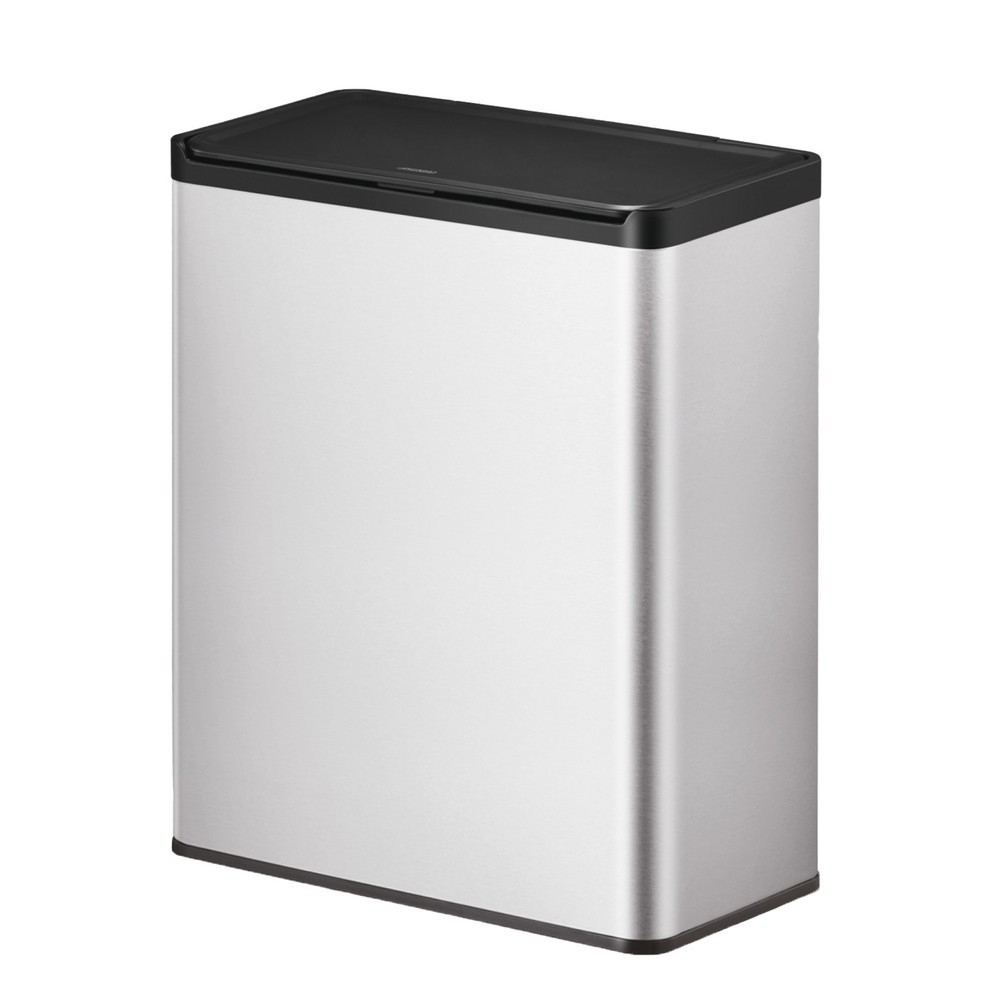 Product afbeelding: Afvalbak EKO Essential Touch, 2x20 liter, mat roestvrij staal