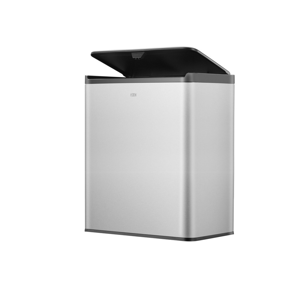 Productafbeelding nr. 3: Afvalbak EKO Essential Touch, 2x20 liter, mat roestvrij staal