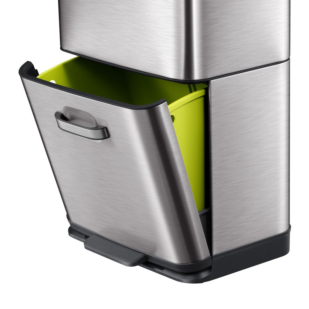 Productafbeelding nr. 7: Afvalbak EKO Himalaya, met sensor, 1x35 + 1x25 liter, mat roestvrij staal