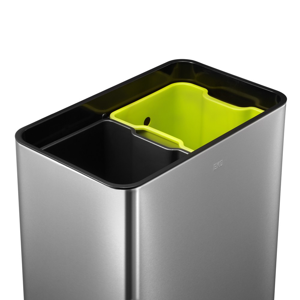 Productafbeelding nr. 5: Afvalbak EKO Touch Pro, 2x20 liter, mat roestvrij staal
