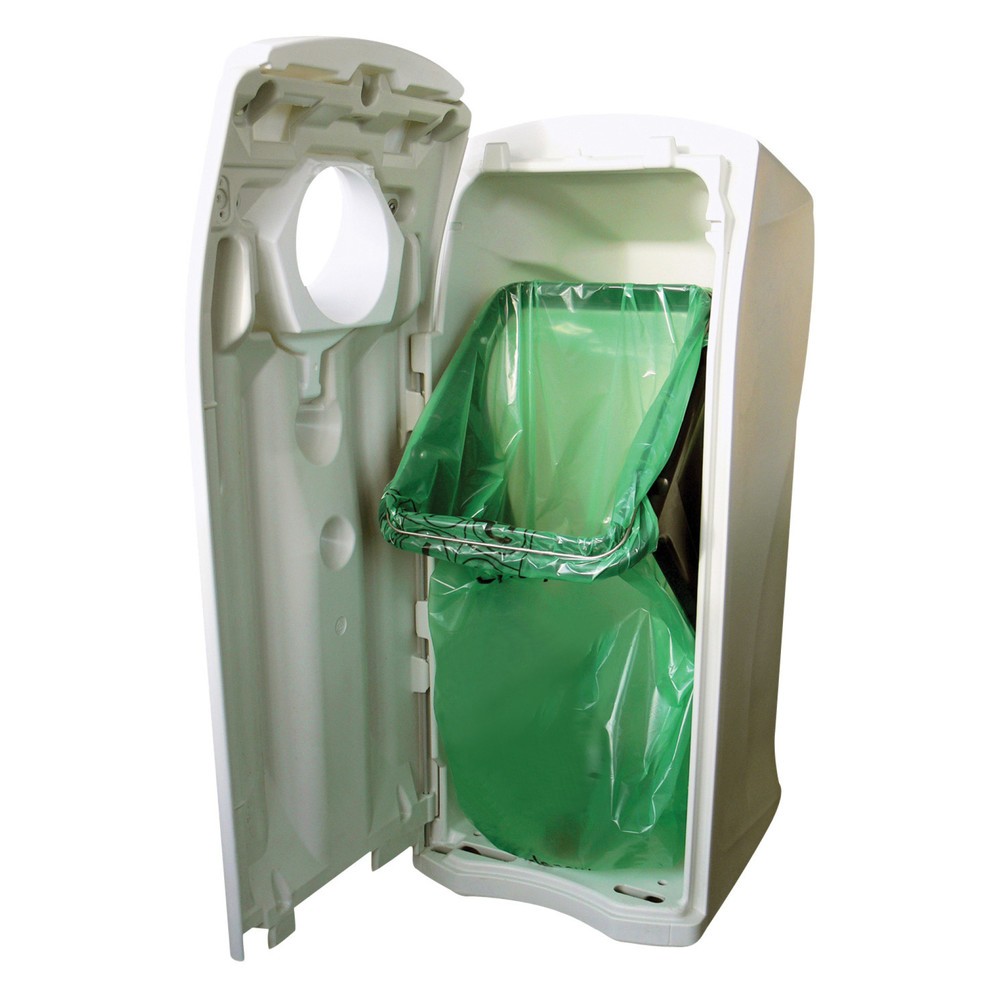 Productafbeelding nr. 2: Afvalbak ENVIROBIN Maxi, met flesopening, 140 liter, grijs / rood