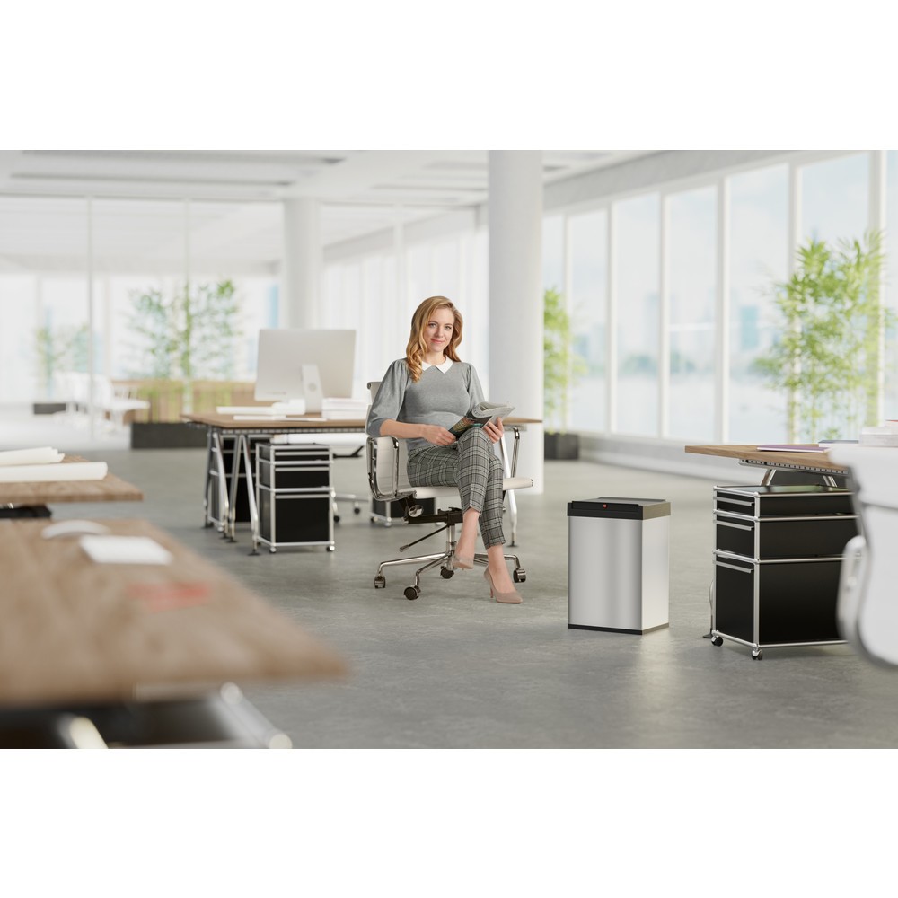 Productafbeelding nr. 5: Afvalbak Hailo® Big-Box Swing, 40 liter, roestvrij staal