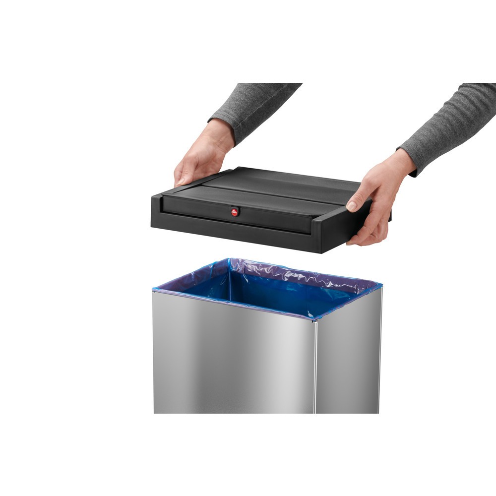 Productafbeelding nr. 2: Afvalbak Hailo® Big-Box Swing, 60 liter, roestvrij staal