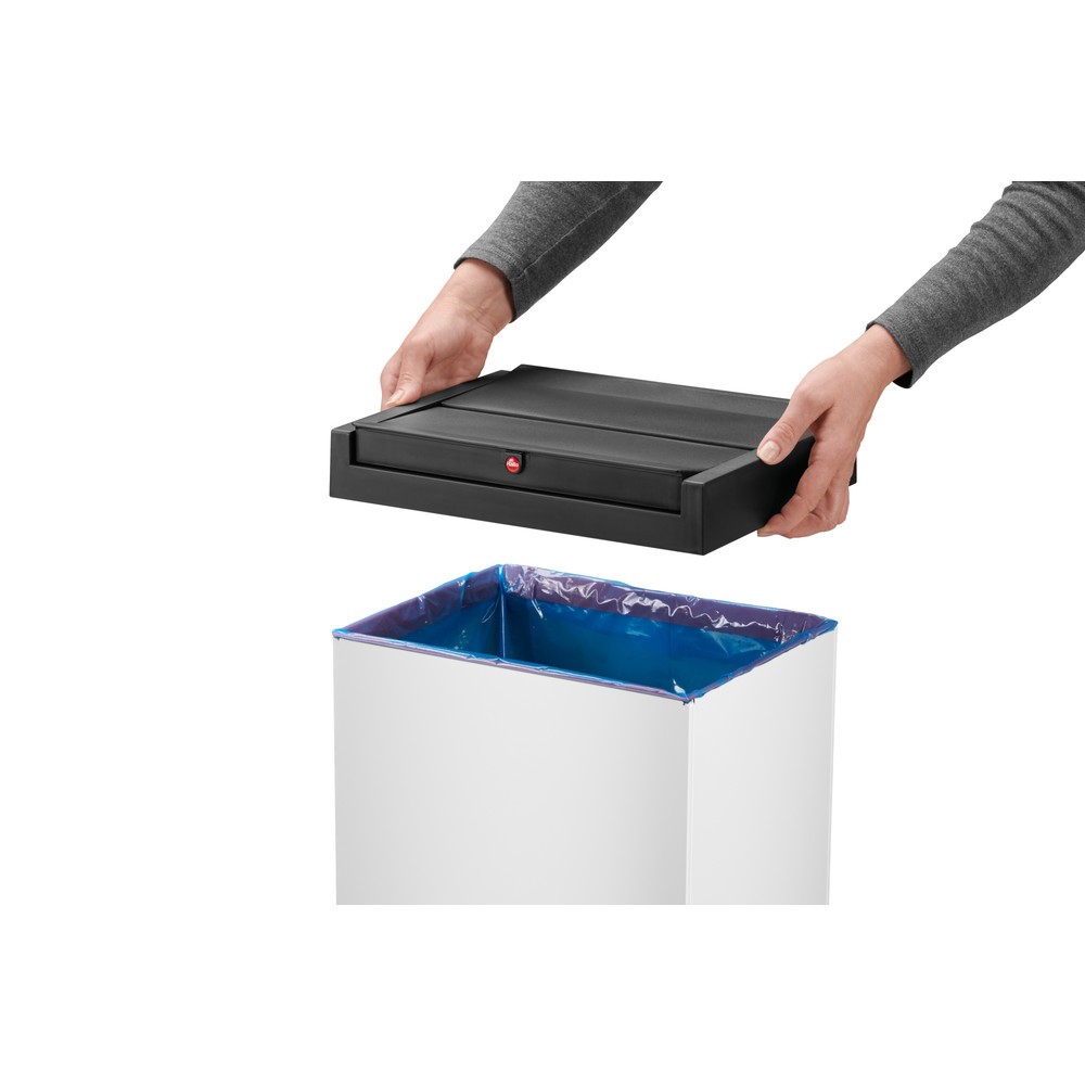 Productafbeelding nr. 2: Afvalbak Hailo® Big-Box Swing, 60 liter, signaalwit