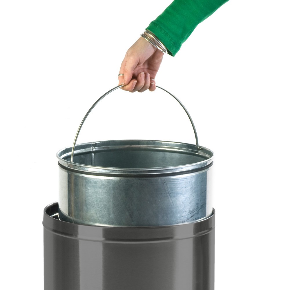 Productafbeelding nr. 2: Afvalbak Push, zelfsluitende klep, 40 liter, blauw