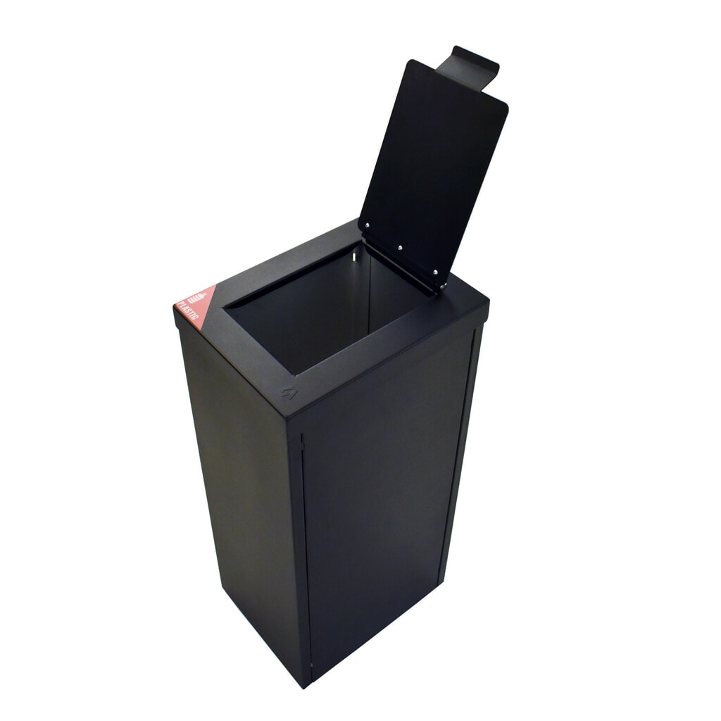 Afvalbak RecycloFlex, 60 liter, zwart Productafbeelding nr. 11: Afvalbak RecycloFlex, 60 liter, zwart