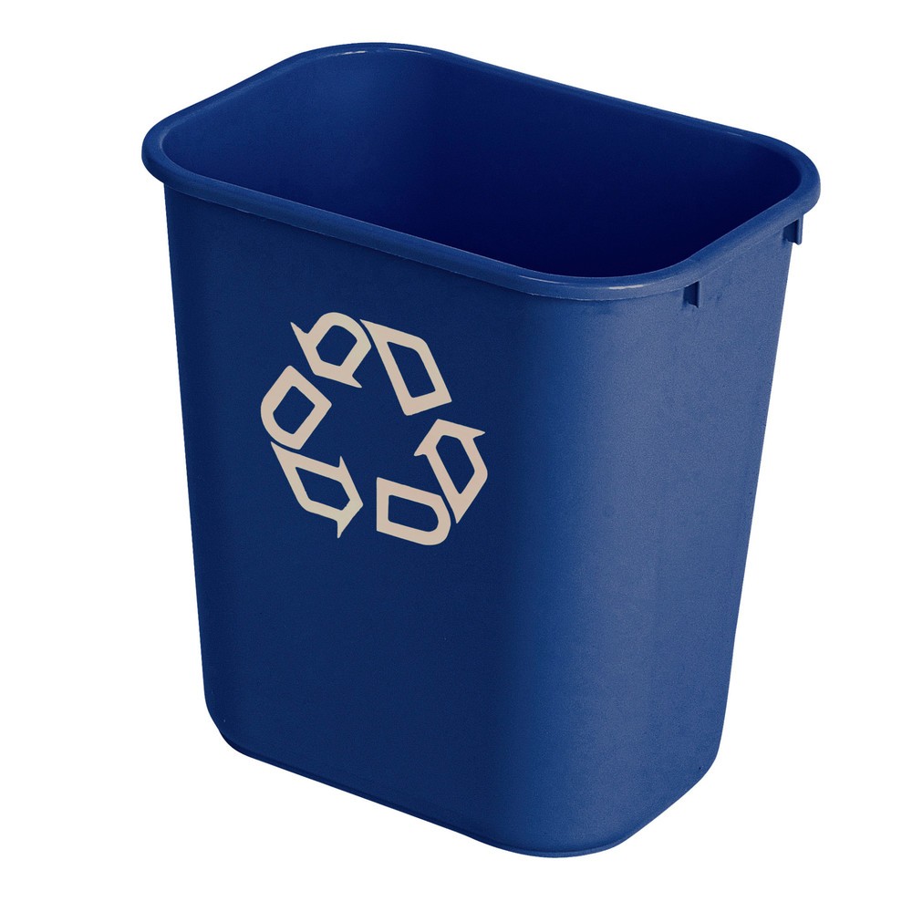 Productafbeelding nr. 1: Afvalbak Rubbermaid®, rechthoekig, 26,6 liter, blauw