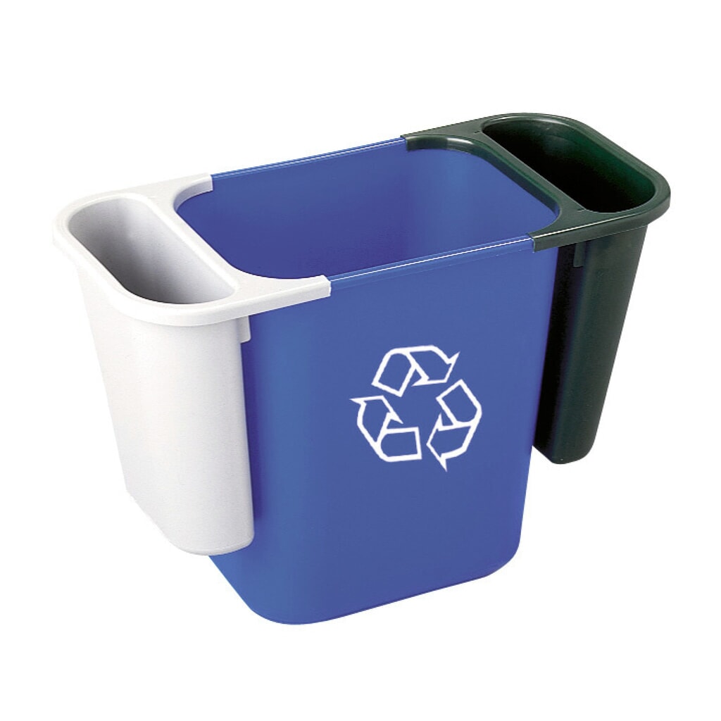 Afvalbak Rubbermaid®, rechthoekig, 26,6 liter, blauw Productafbeelding nr. 2: Afvalbak Rubbermaid®, rechthoekig, 26,6 liter, blauw