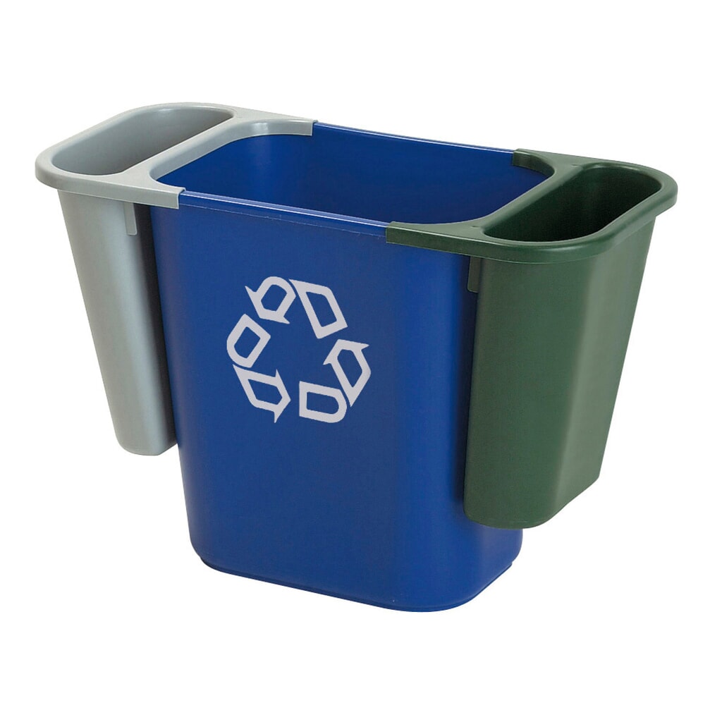 Afvalbak Rubbermaid®, rechthoekig, 26,6 liter, blauw Productafbeelding nr. 3: Afvalbak Rubbermaid®, rechthoekig, 26,6 liter, blauw