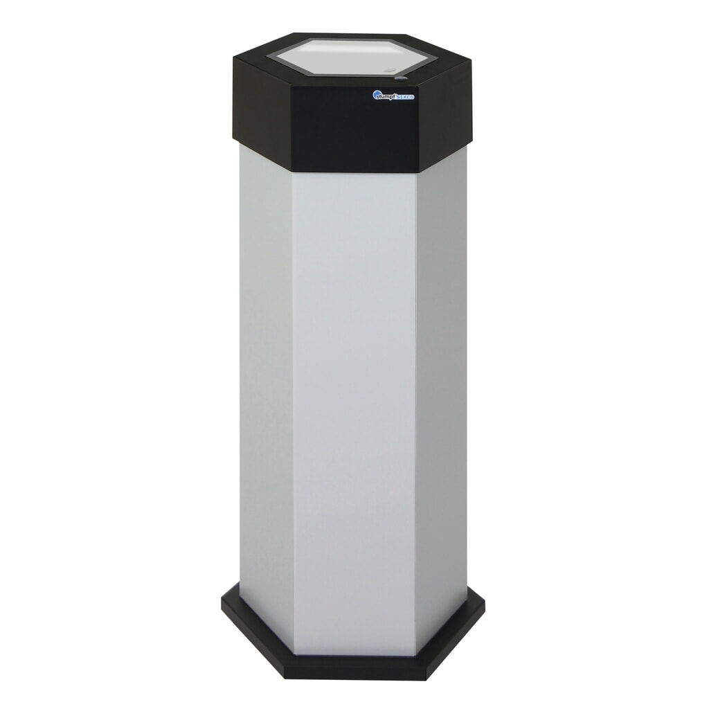 Afvalbak stumpf® Sixco 1 swing lichtgrijs Productafbeelding nr. 1: Afvalbak stumpf® Sixco 1 swing lichtgrijs