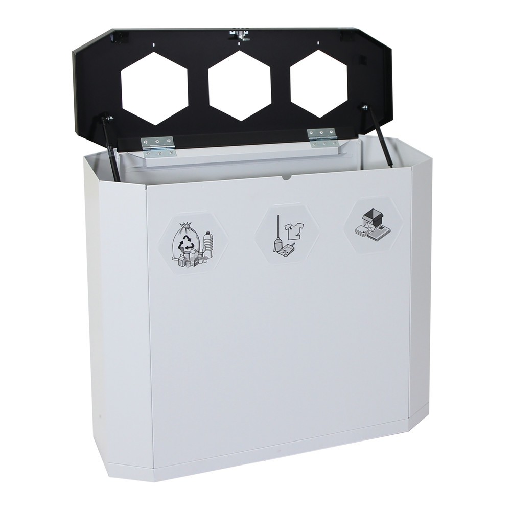 Productafbeelding nr. 2: Afvalbak stumpf® Sixco 3 smart, lichtgrijs