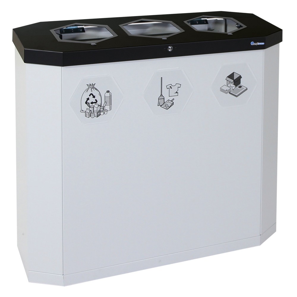 Product afbeelding: Afvalbak stumpf® Sixco 3 smart, lichtgrijs