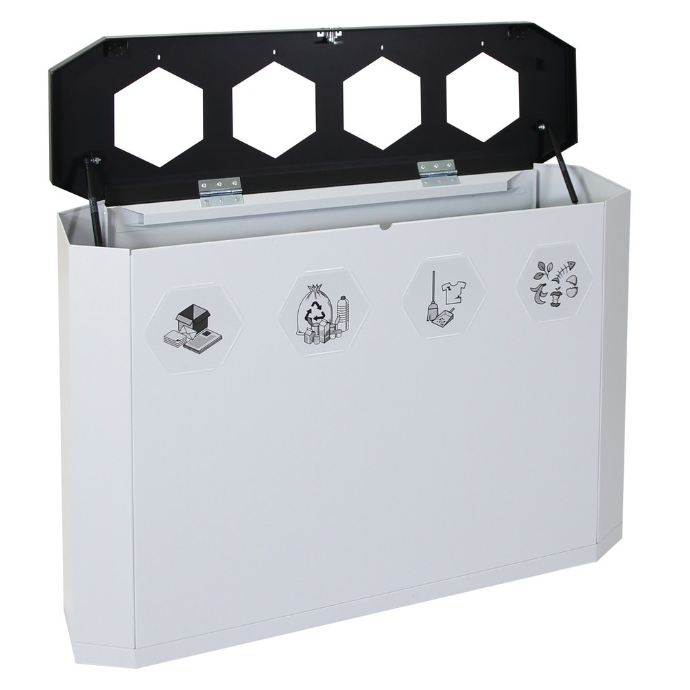 Productafbeelding nr. 2: Afvalbak stumpf® Sixco 4 smart, lichtgrijs