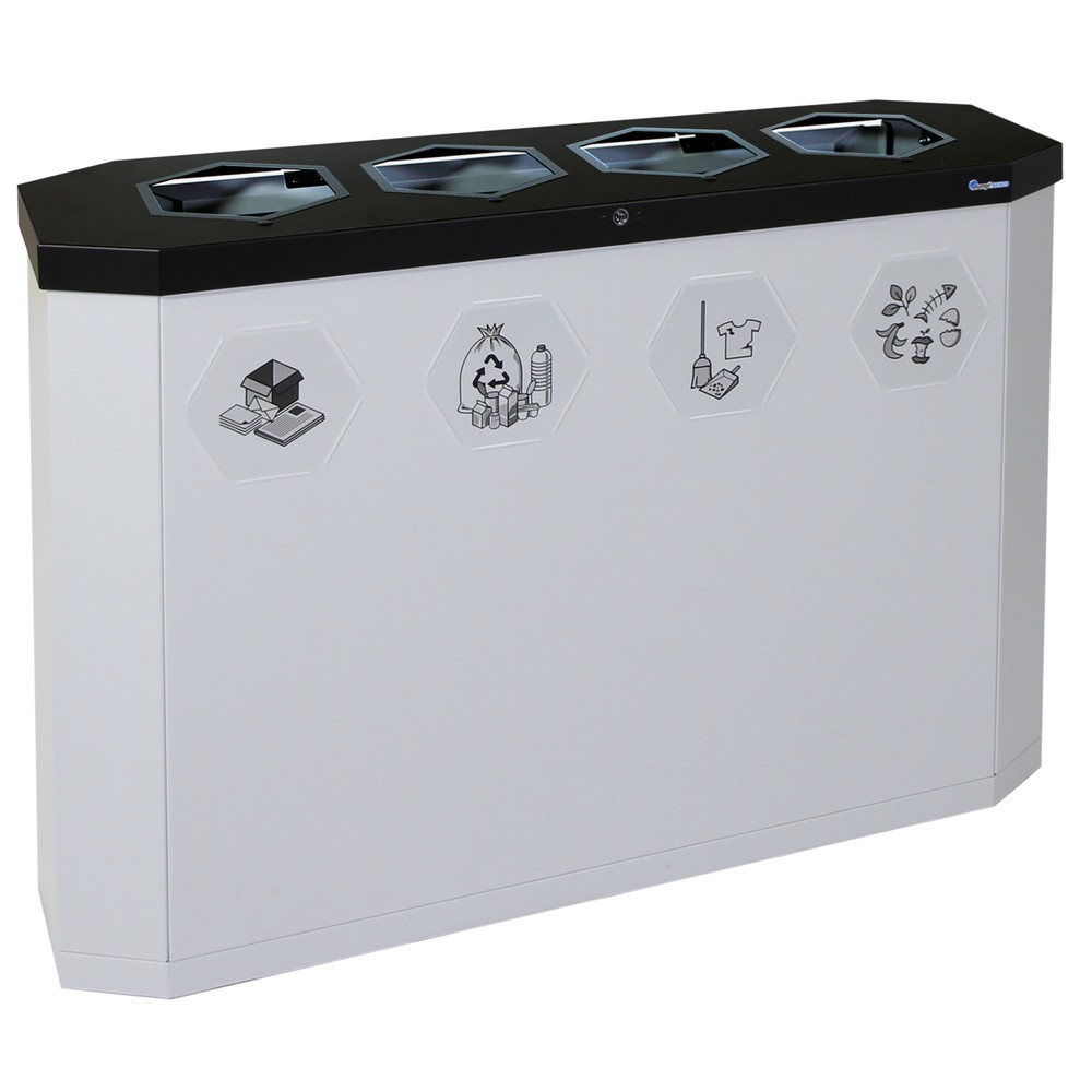 Productafbeelding nr. 1: Afvalbak stumpf® Sixco 4 smart, lichtgrijs