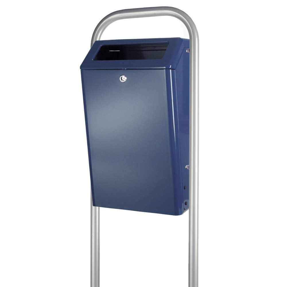 Product afbeelding: Aluminium afvalbak, 50 liter, blauw