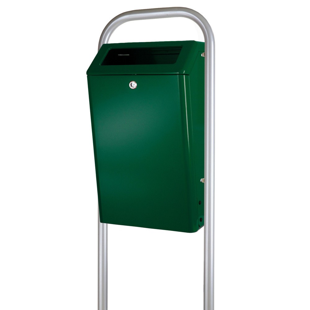 Product afbeelding: Aluminium afvalbak, 50 liter, groen