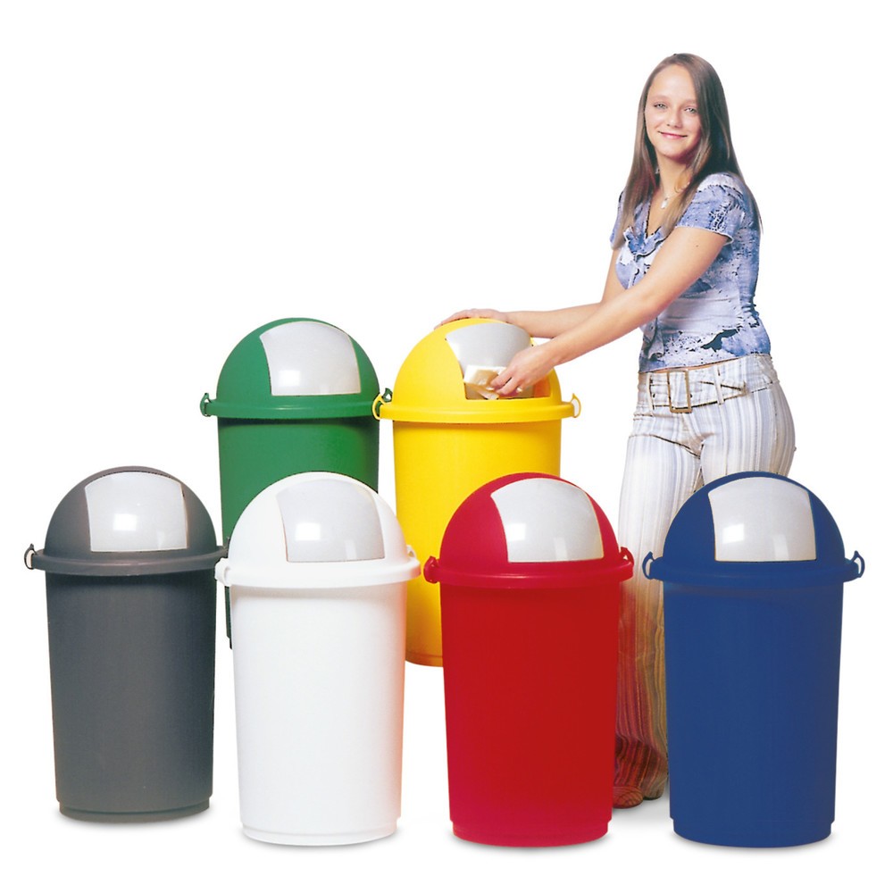Product afbeelding: Afvalbak VAR® 50 liter, met inwerpklep, geel