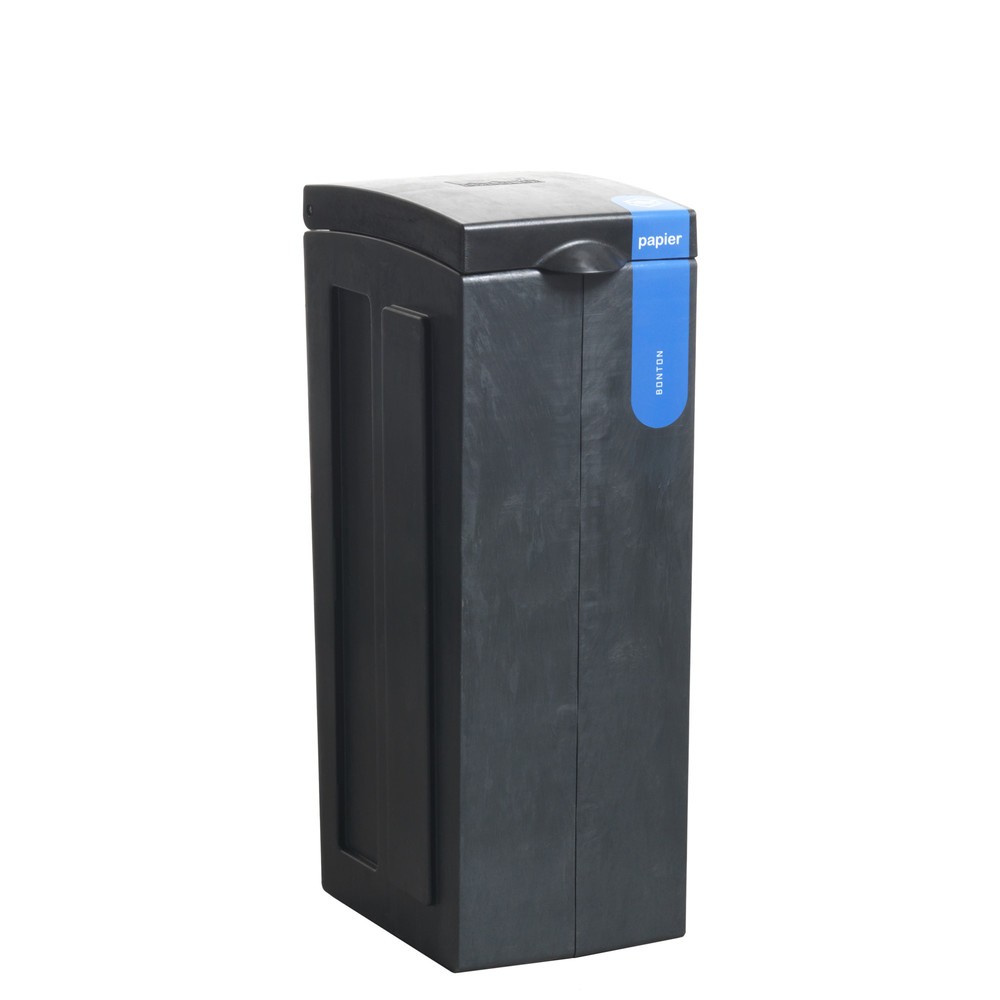 Product afbeelding: Afvalbak voor papier BON TON Original, van 100% gerecycled polypropyleen, 70 liter, grijs