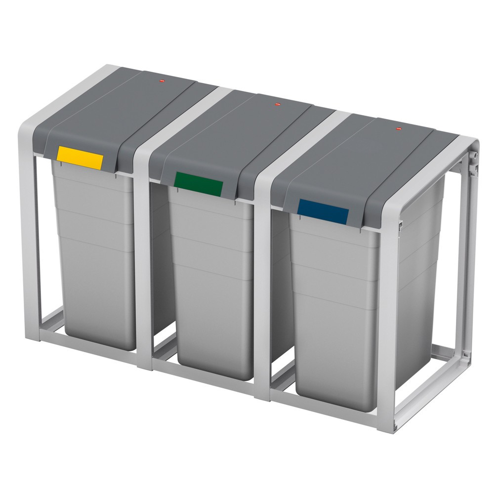 Productafbeelding nr. 2: Hailo afvalscheidingsbak ProfiLine Öko XL, 38 liter, basismodule, mat