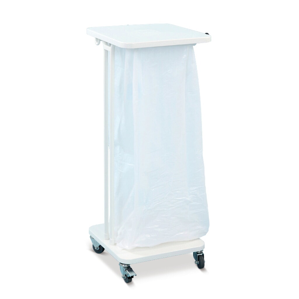 Afvalzakhouder Premium 40 liter, met wielen, open Productafbeelding nr. 1: Afvalzakhouder Premium 40 liter, met wielen, open