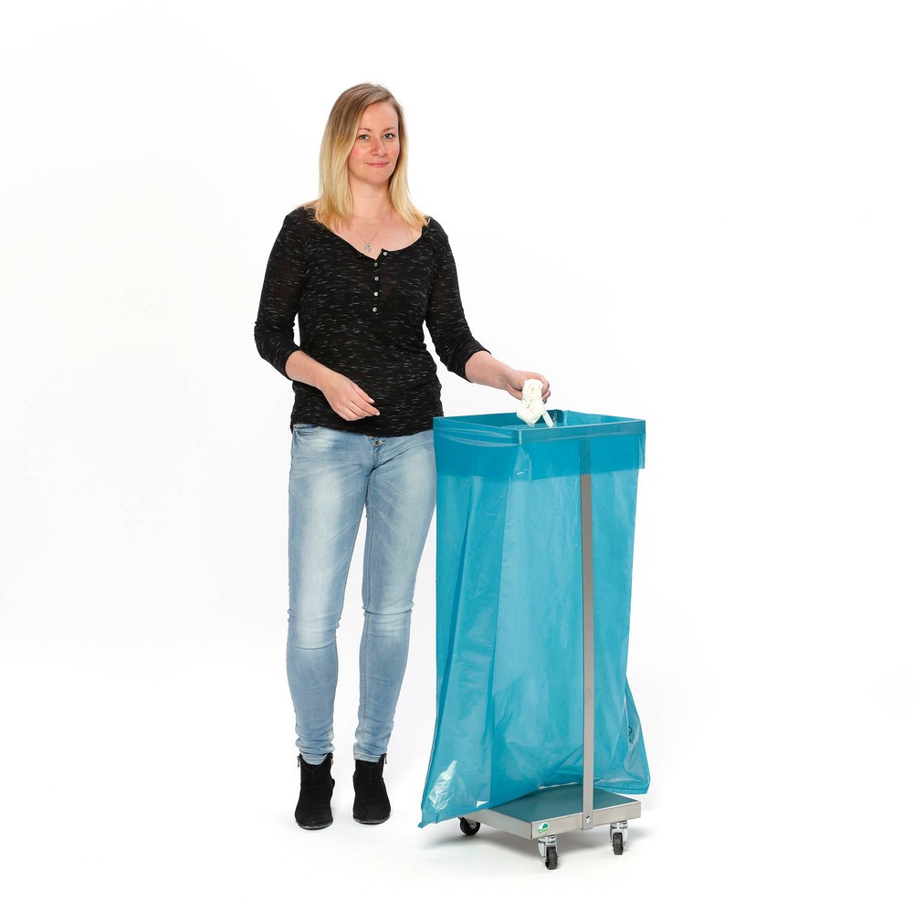 Productafbeelding nr. 3: Afvalzakhouder VAR®, roestvrij staal, 60 liter, mobiel