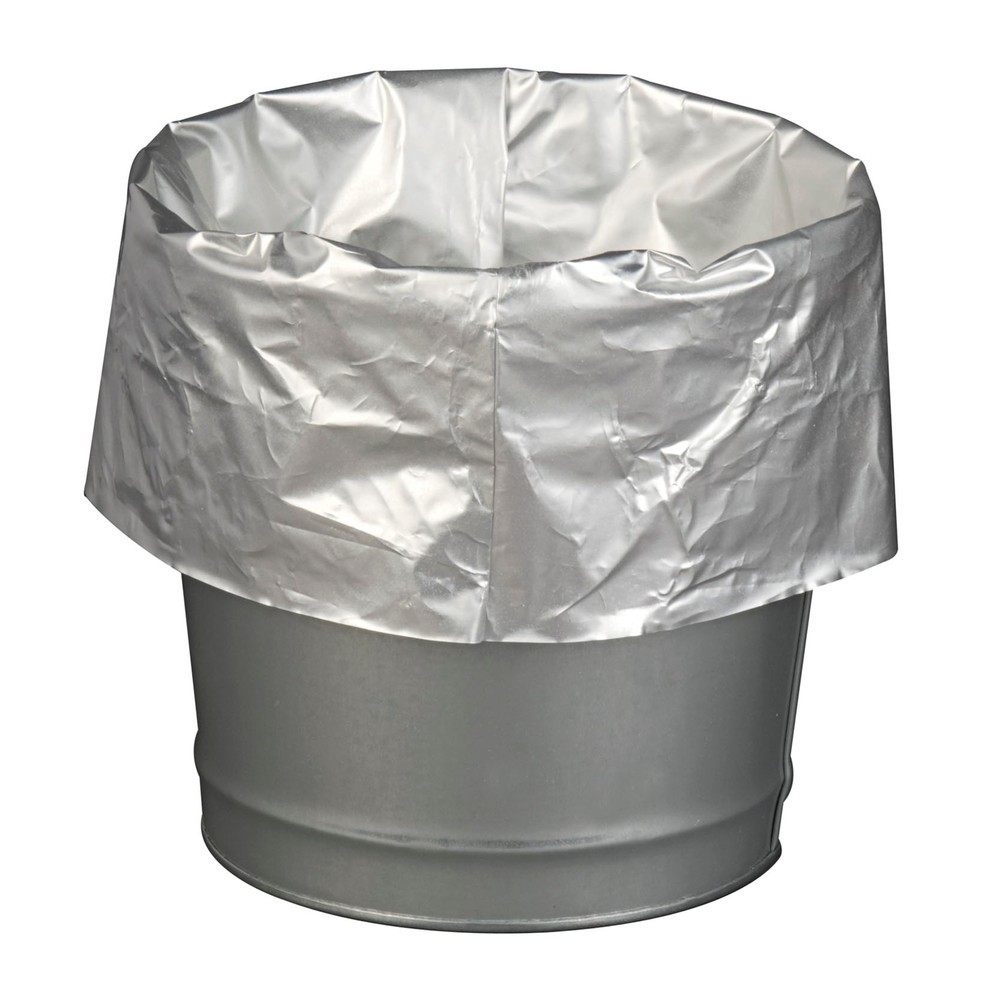 Product afbeelding: Afvalzakken voor staande veiligheidsasbak Justrite, gealuminiseerd, pak van 10 stuks