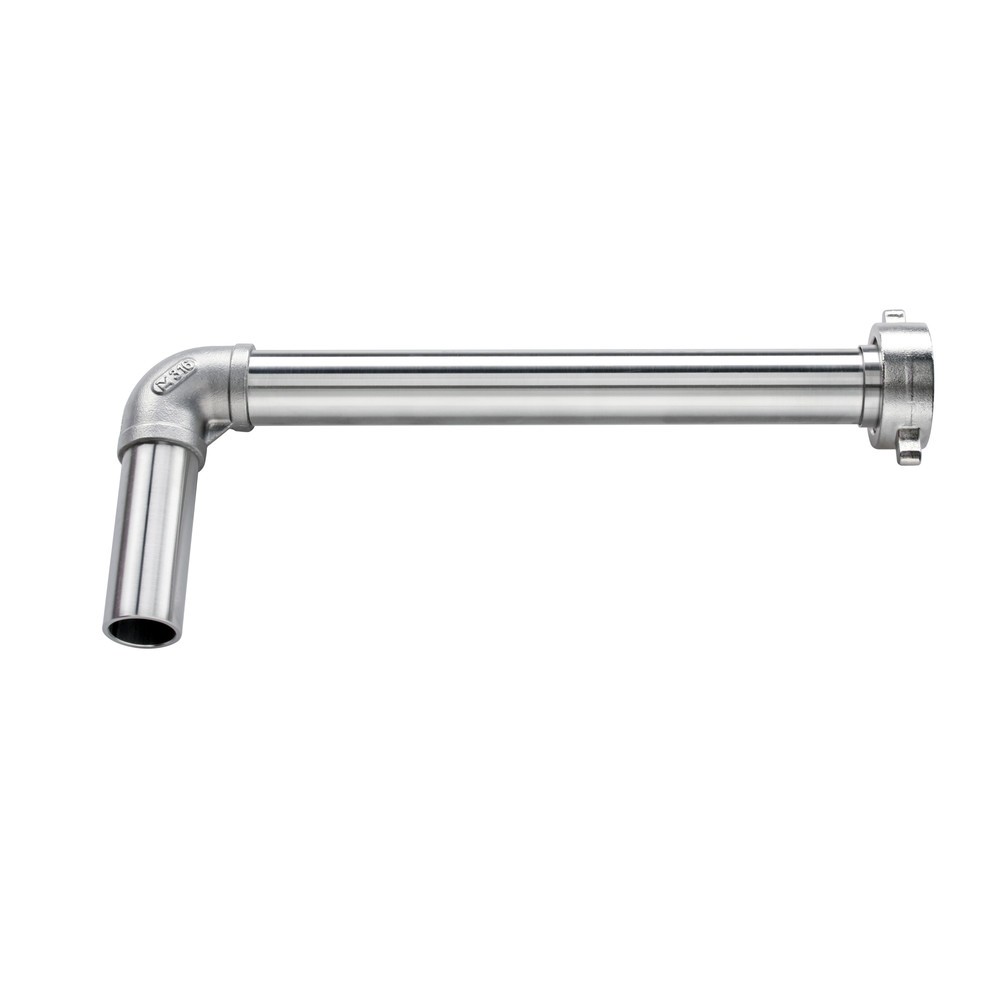 Product afbeelding: Afvoerbochtstuk Ø 25 mm, incl. PTFE-pakking en wartelmoer