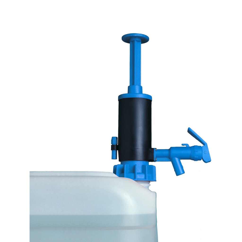 Afvul-/transferpomp van PP, NBR-pakkingen, voor producten op basis van minerale olie Product afbeelding: Afvul-/transferpomp van PP, NBR-pakkingen, voor producten op basis van minerale olie