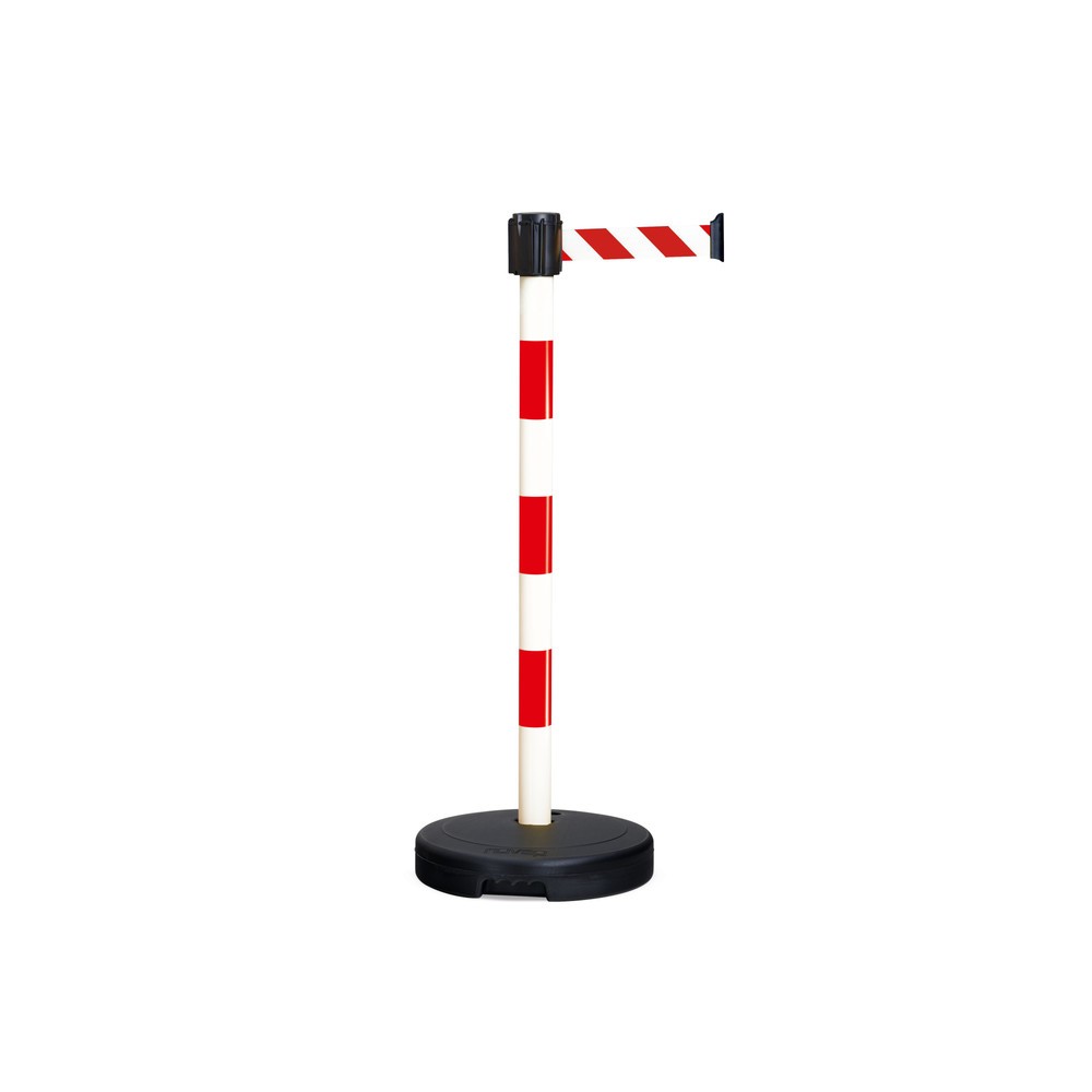 Product afbeelding: Afzettingslint met paal HEMMDAL, hoogte mm 950, rood/wit