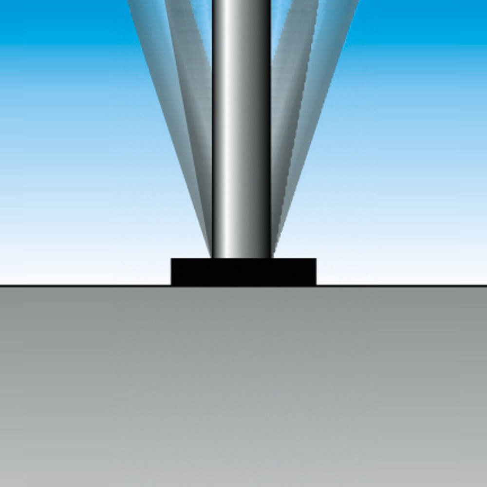 Productafbeelding nr. 2: Afzetpaal van staal, zelfoprichtend, ronde buis Ø 76 mm, rood/wit