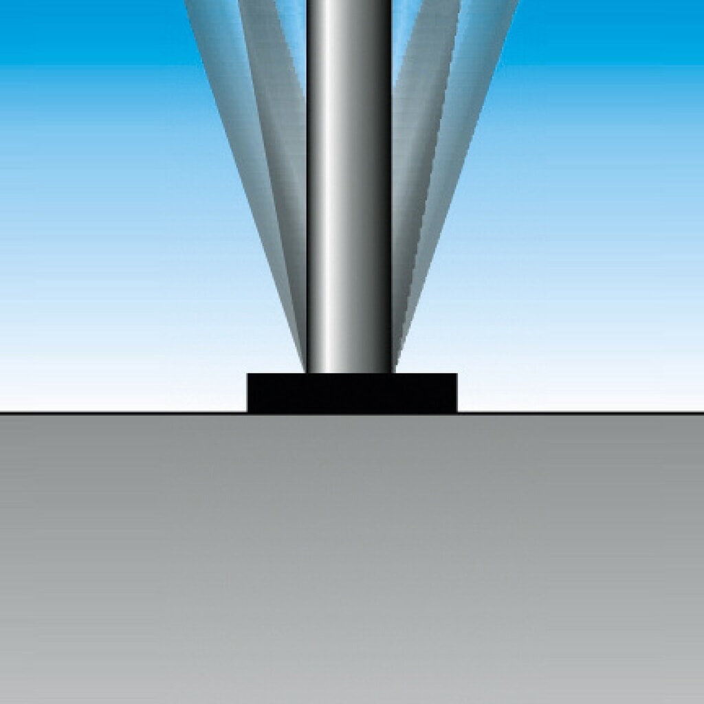 Productafbeelding nr. 2: Roestvrijstalen afzetpaal, zelfoprichtend, Ø 76 mm met ronde kop, voor keilboutbevestiging