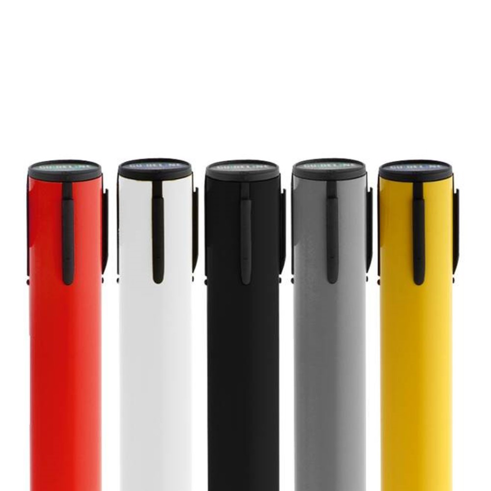 Productafbeelding nr. 2: Afzetpaal met lint RS-GUIDESYSTEMS®, bodemplaat van compoundmateriaal, lintbreedte 100 mm, rood, bourgogne