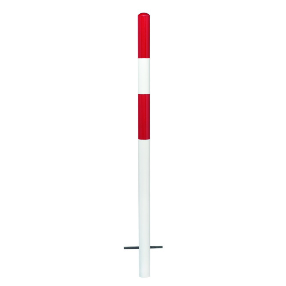 Product afbeelding: Afzetpaal MORION, vast, ronde buis Ø 60 mm, met kunststof coating, voor verankeren in beton, zonder kettingoog