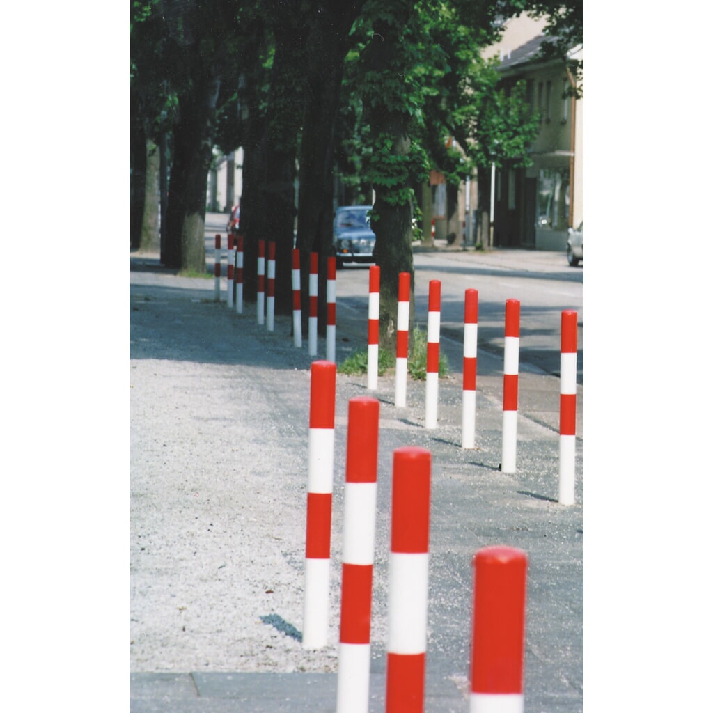 Afzetpaal MORION, vast, ronde buis Ø 60 mm, met kunststof coating, voor verankeren in beton, zonder kettingoog Productafbeelding nr. 3: Afzetpaal MORION, vast, ronde buis Ø 60 mm, met kunststof coating, voor verankeren in beton, zonder kettingoog