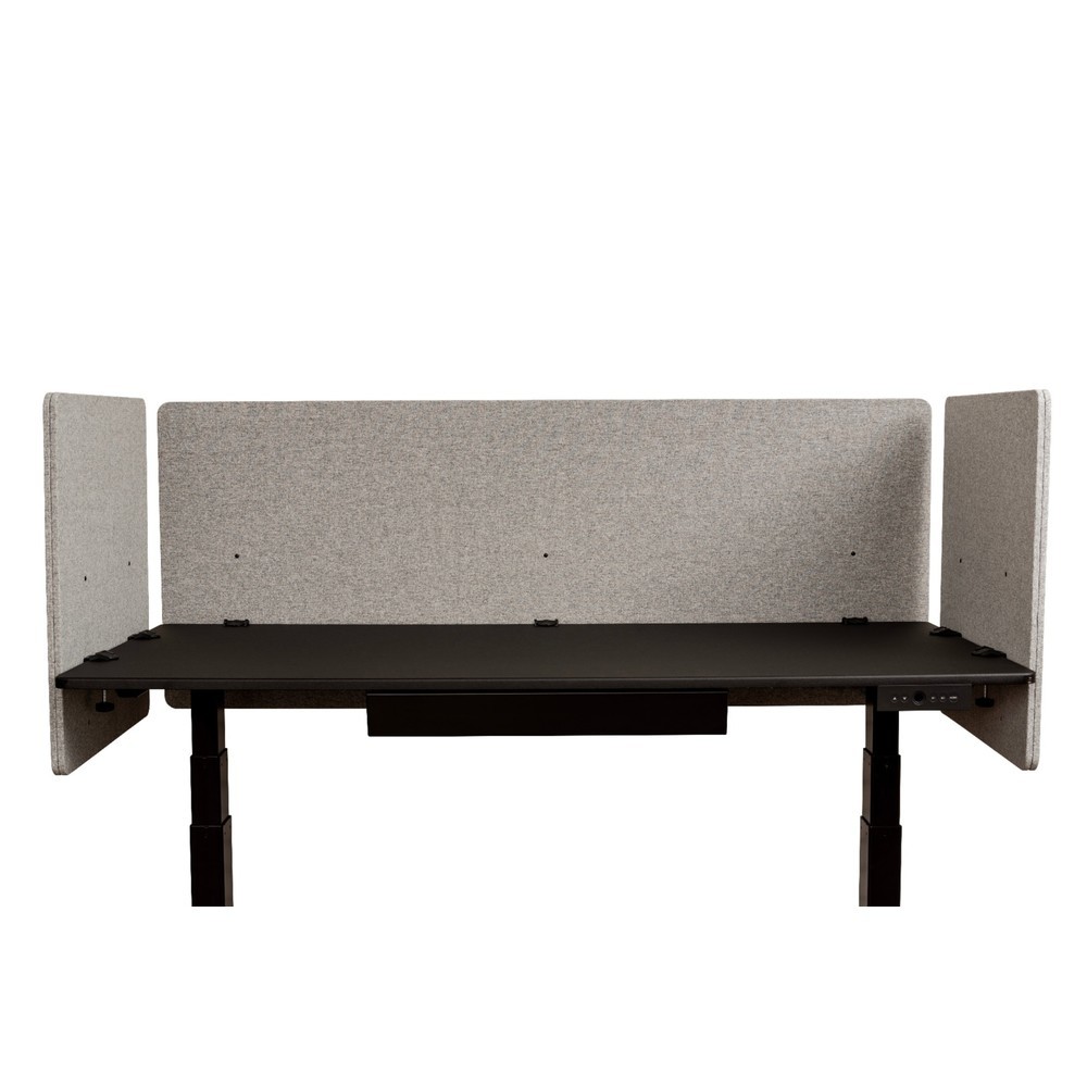 Productafbeelding nr. 2: Akoestisch paneel RECLAIM voor bureau, zijwand, breedte 600 mm, lichtgrijs
