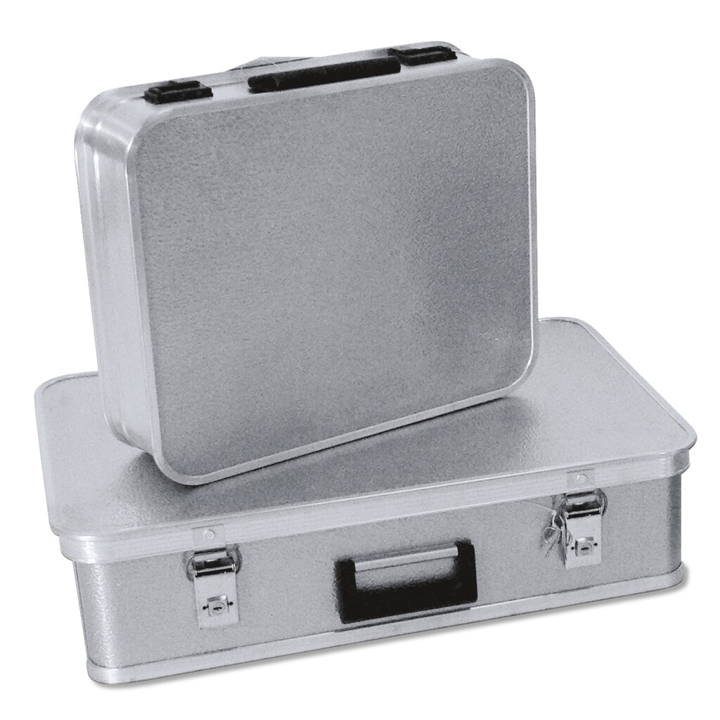 Alu-apparatenkoffer, extreem stoot- en krasvast, binnenmaten 145 x 620 x 400 mm, cilinderslot Product afbeelding: Alu-apparatenkoffer, extreem stoot- en krasvast, binnenmaten 145 x 620 x 400 mm, cilinderslot