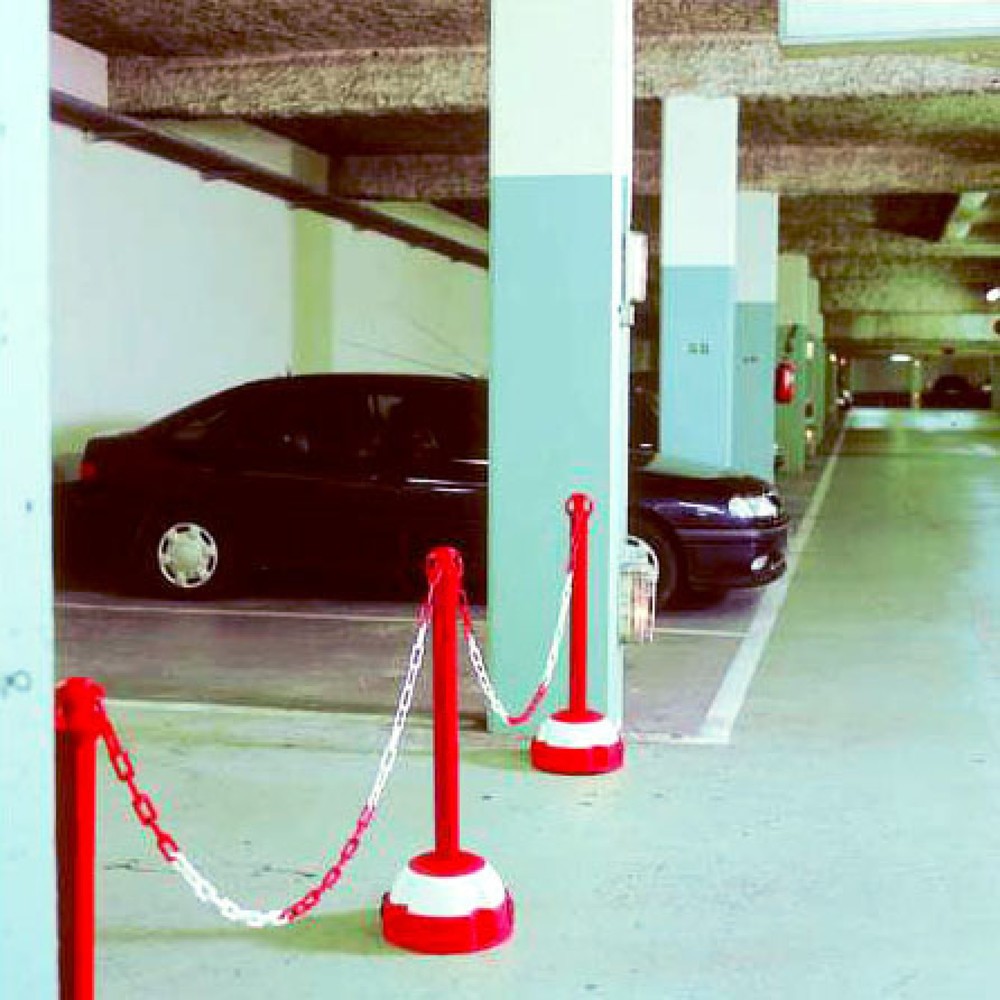 Product afbeelding: Alu-kettingpaal, hoogte 975 mm, geel