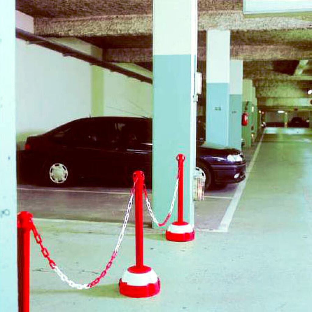 Product afbeelding: Alu-kettingpaal, hoogte 975 mm, geel