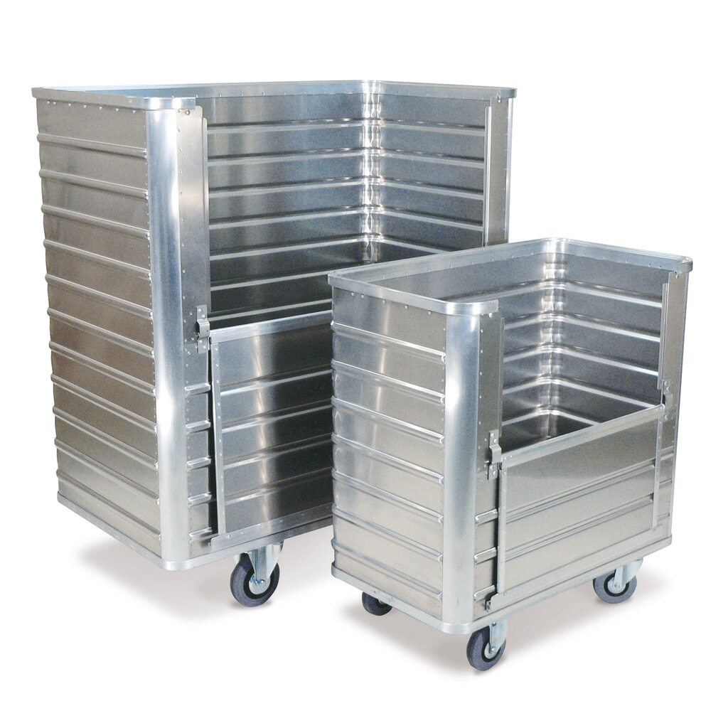 Aluminium bakwagen met half opklapbare wand, 355 l Product afbeelding: Aluminium bakwagen met half opklapbare wand, 355 l