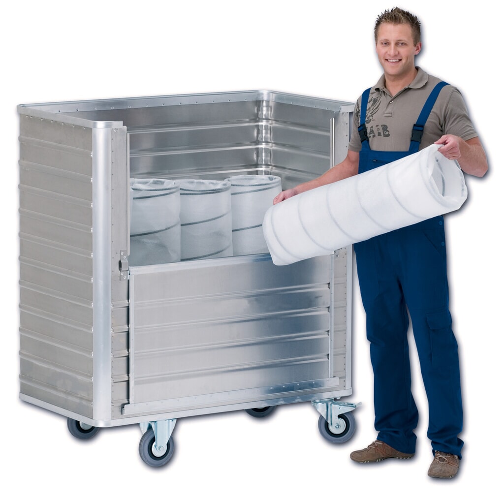 Aluminium bakwagen met half opklapbare wand, 355 l Productafbeelding nr. 3: Aluminium bakwagen met half opklapbare wand, 355 l