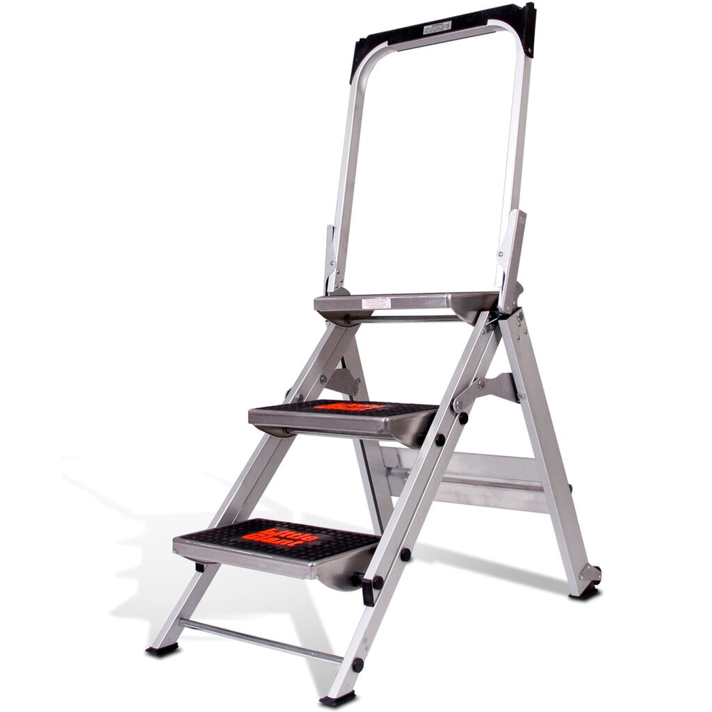 Aluminium ladder Brenta, 1-zijdig, 2 treden Product afbeelding: Aluminium ladder Brenta, 1-zijdig, 2 treden