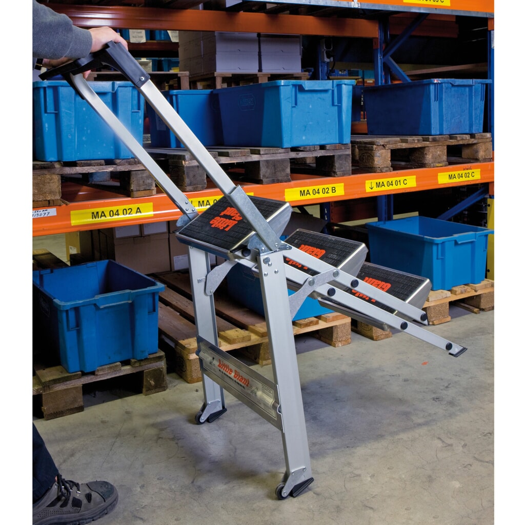 Aluminium ladder Brenta, 1-zijdig, 2 treden Productafbeelding nr. 4: Aluminium ladder Brenta, 1-zijdig, 2 treden