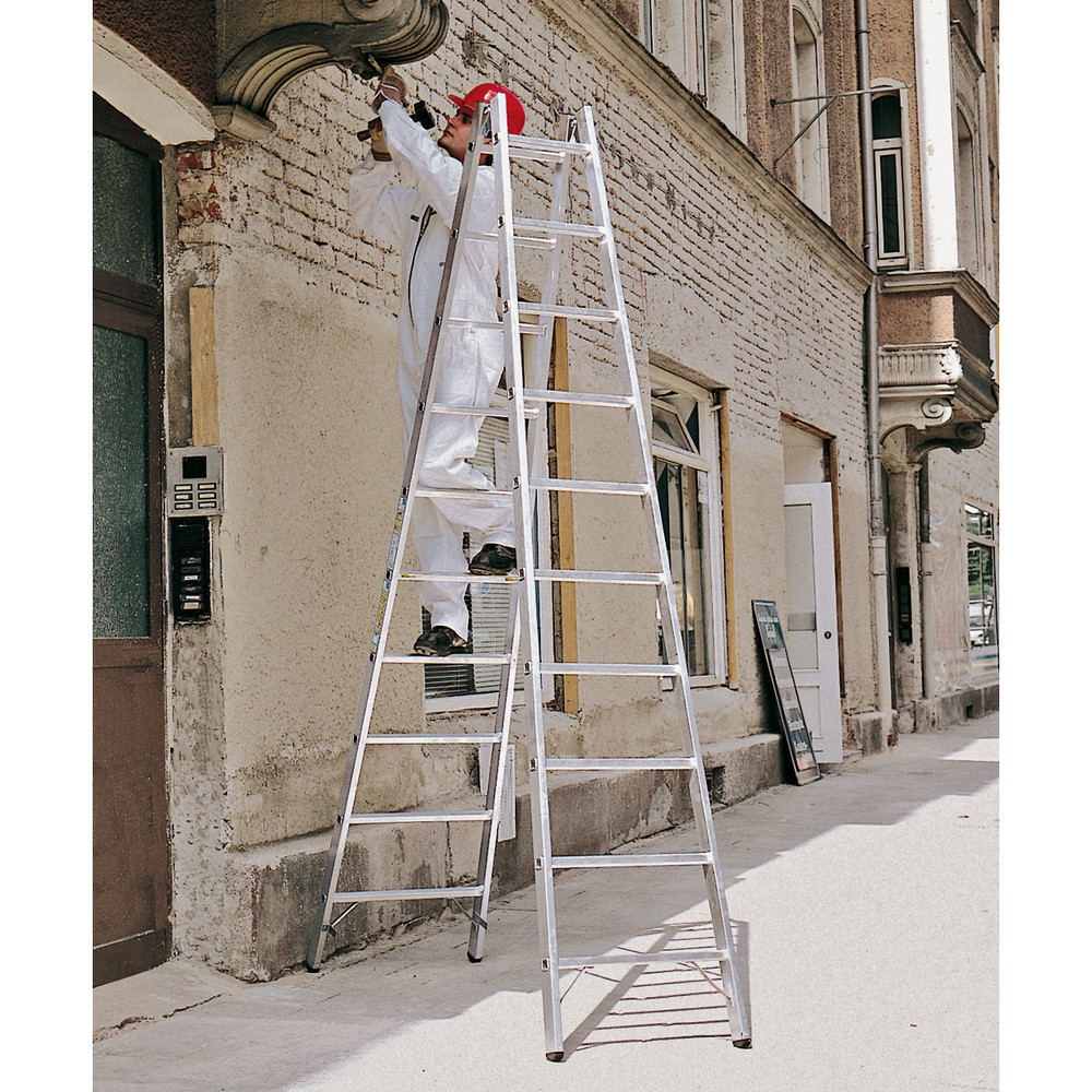 Productafbeelding nr. 3: Aluminium ladder ZARGES, 2-zijdig begaanbaar, stahoogte 1,55 m