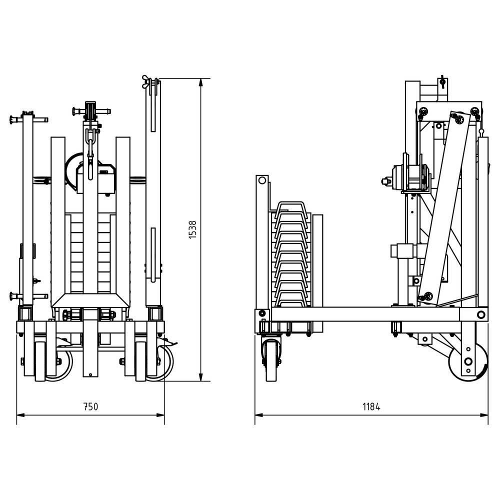 Productafbeelding nr. 8: Aluminium multilift SCHILLING, draagvermogen 250 kg, met contragewicht