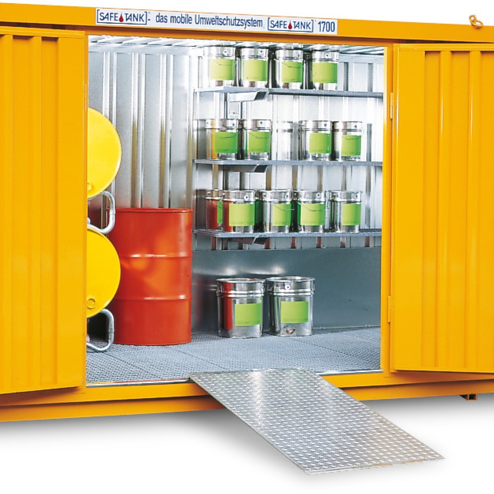 Product afbeelding: Aluminium oprijplaat voor afvalcontainer, bxd 750 x 1.500 mm